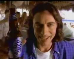 Cavanagh also appeared in the commercial promoting Light beer called 'Labatt Blue'.